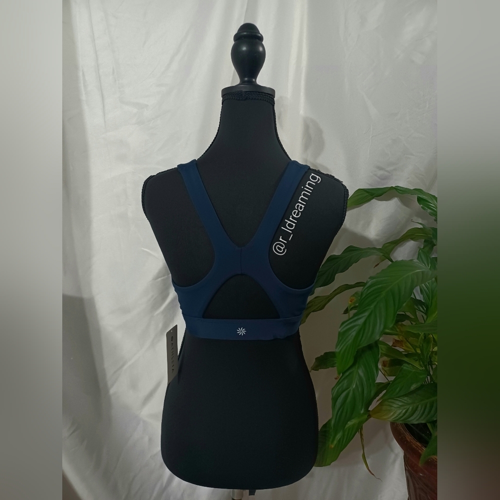 NWT Athleta Interval Sports Bra D-DD Size Small In Navy - Picture 5 of 8